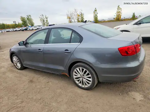 3VW3L7AJ5CM367253 — 2012 Volkswagen Jetta, фото 2 с аукциона Copart, Задняя часть