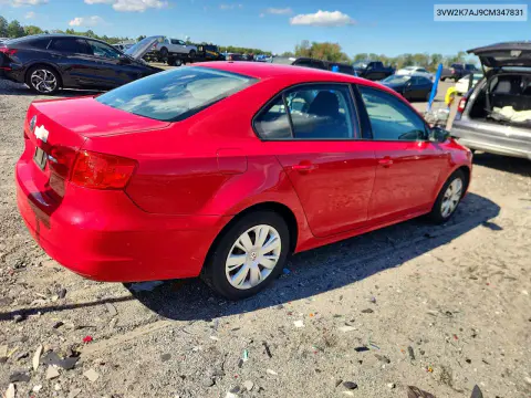 2012 Volkswagen Jetta Base VIN 3VW2K7AJ9CM347831 фото 3