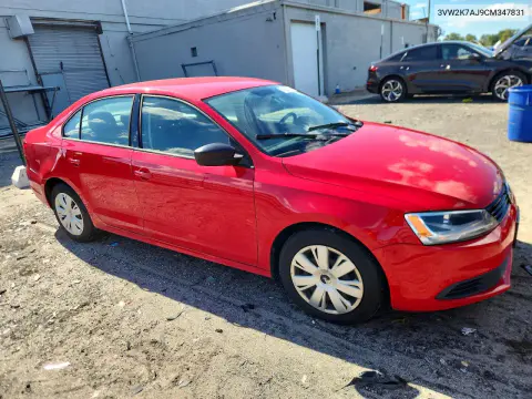 2012 Volkswagen Jetta Base VIN 3VW2K7AJ9CM347831 фото 4