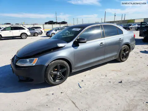2012 Volkswagen Jetta Se VIN 3VWDX7AJ0CM421454 фото 1