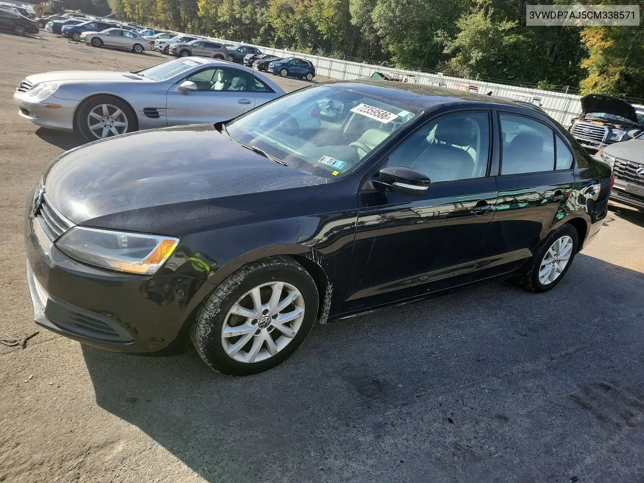 2012 Volkswagen Jetta Se VIN 3VWDP7AJ5CM338571 фото 1