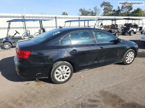 2012 Volkswagen Jetta Se VIN 3VWDP7AJ5CM338571 фото 3