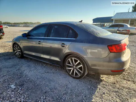 2013 Volkswagen Jetta Gli VIN 3VW4A7AJ2DM231318 фото 2