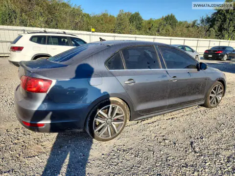 2013 Volkswagen Jetta Gli VIN 3VW4A7AJ2DM231318 фото 3