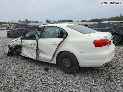 2013 Volkswagen Jetta Base VIN 3VW2K7AJ4DM203346 фото 2