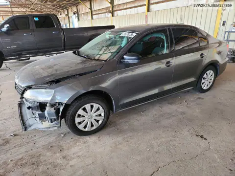 2014 Volkswagen Jetta Base VIN 3VW2K7AJ0EM324859 фото 1