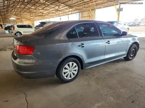 2014 Volkswagen Jetta Base VIN 3VW2K7AJ0EM324859 фото 3
