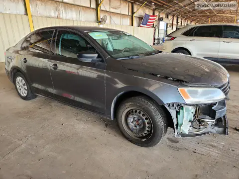 2014 Volkswagen Jetta Base VIN 3VW2K7AJ0EM324859 фото 4