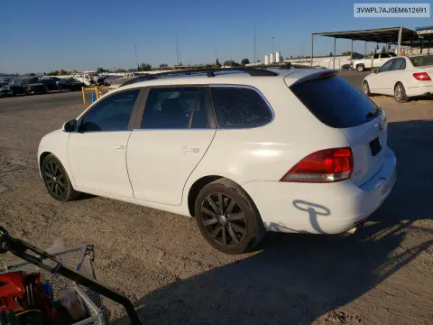2014 Volkswagen Jetta Tdi VIN 3VWPL7AJ0EM612691 фото 2