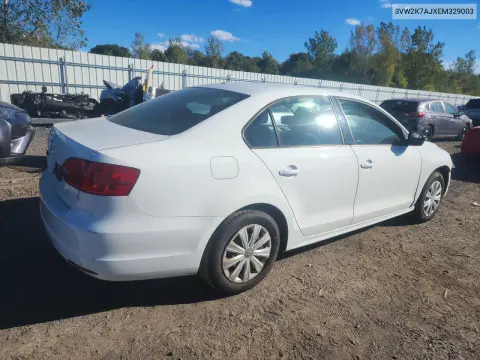 2014 Volkswagen Jetta Base VIN 3VW2K7AJXEM329003 фото 3