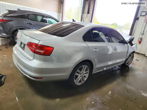 2015 Volkswagen Jetta Sel VIN 3VWL17AJ6FM269505 фото 3