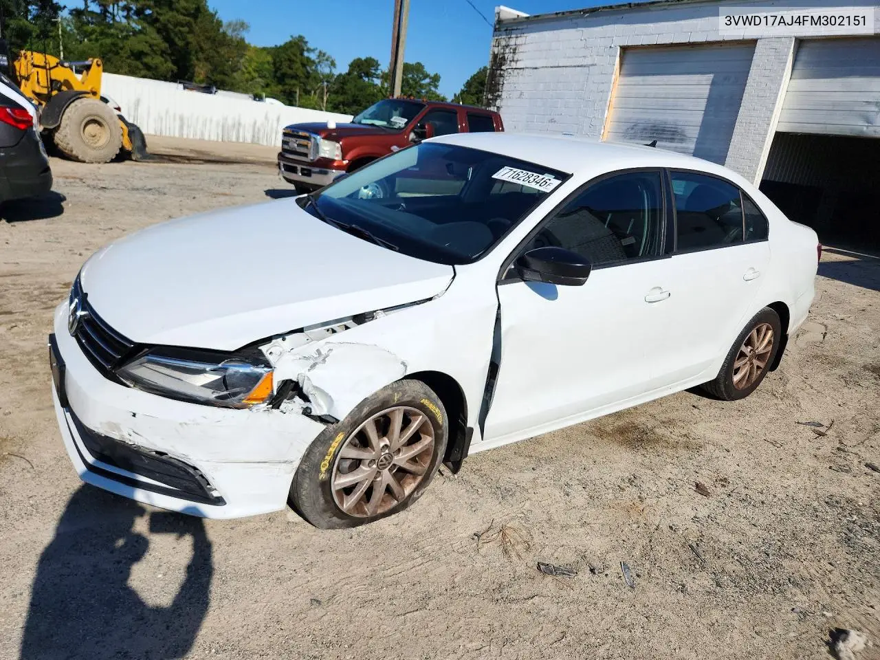 2015 Volkswagen Jetta Se VIN 3VWD17AJ4FM302151 фото 1
