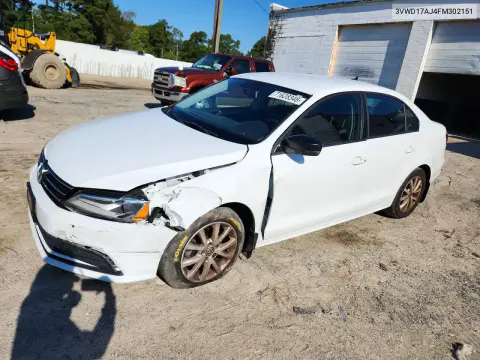 3VWD17AJ4FM302151 — 2015 Volkswagen Jetta, Передняя часть, фото до ремонта