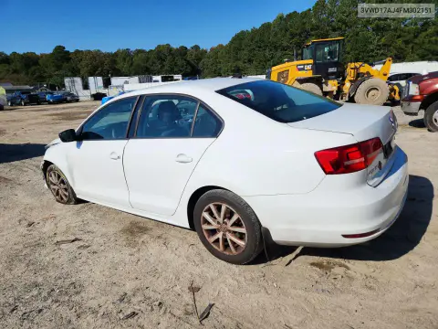 2015 Volkswagen Jetta Se VIN 3VWD17AJ4FM302151 фото 2