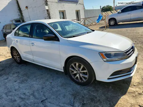 2015 Volkswagen Jetta Se VIN 3VWD17AJ4FM302151 фото 4
