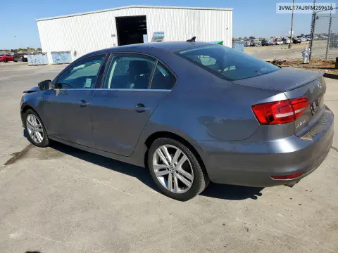 2015 Volkswagen Jetta Sel VIN 3VWL17AJ9FM259616 фото 2