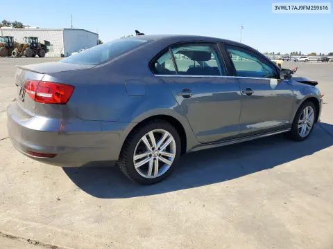 2015 Volkswagen Jetta Sel VIN 3VWL17AJ9FM259616 фото 3