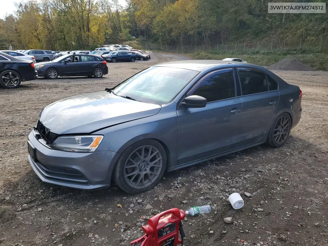 2015 Volkswagen Jetta Base VIN 3VW1K7AJ0FM274512 фото 1