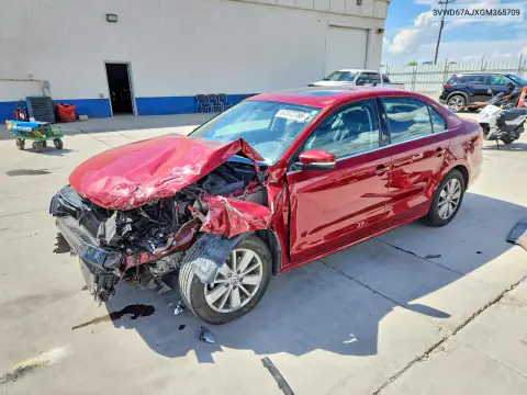 3VWD67AJXGM365709 — 2016 Volkswagen Jetta, Передняя часть, фото до ремонта