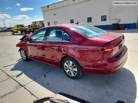 3VWD67AJXGM365709 — 2016 Volkswagen Jetta, фото 2 с аукциона Copart, Передняя часть