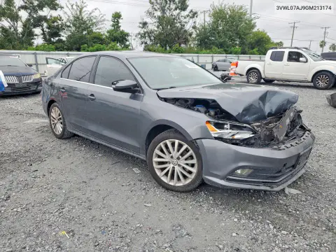 2016 Volkswagen Jetta Sel VIN 3VWL07AJ9GM213174 фото 4