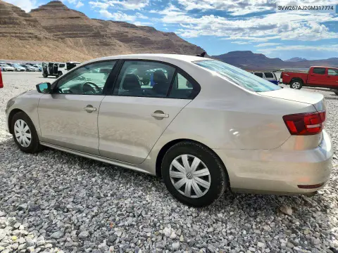 2016 Volkswagen Jetta S VIN 3VW267AJ2GM317774 фото 2