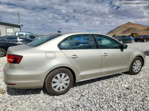 2016 Volkswagen Jetta S VIN 3VW267AJ2GM317774 фото 3