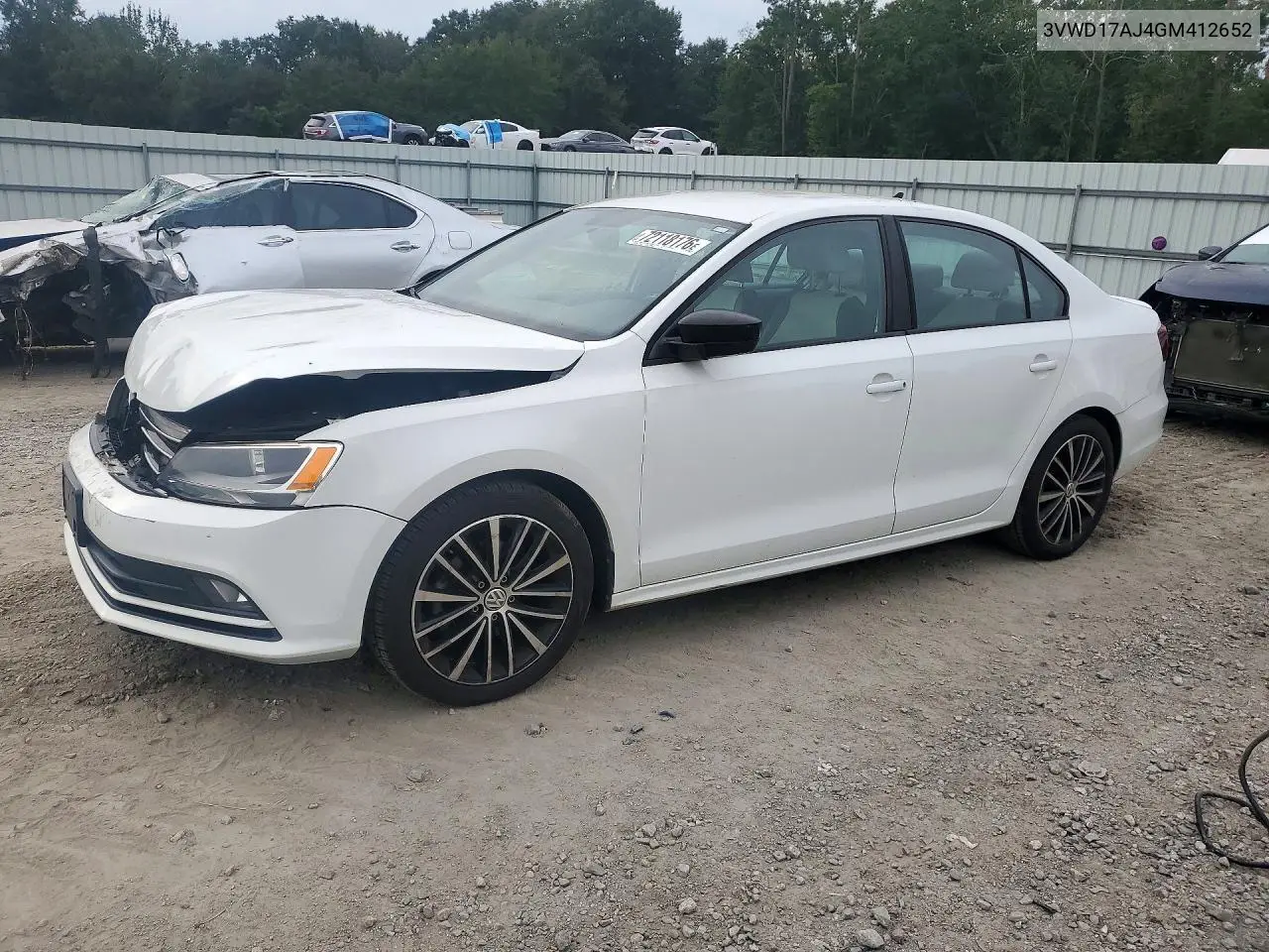 2016 Volkswagen Jetta Sport VIN 3VWD17AJ4GM412652 фото 1