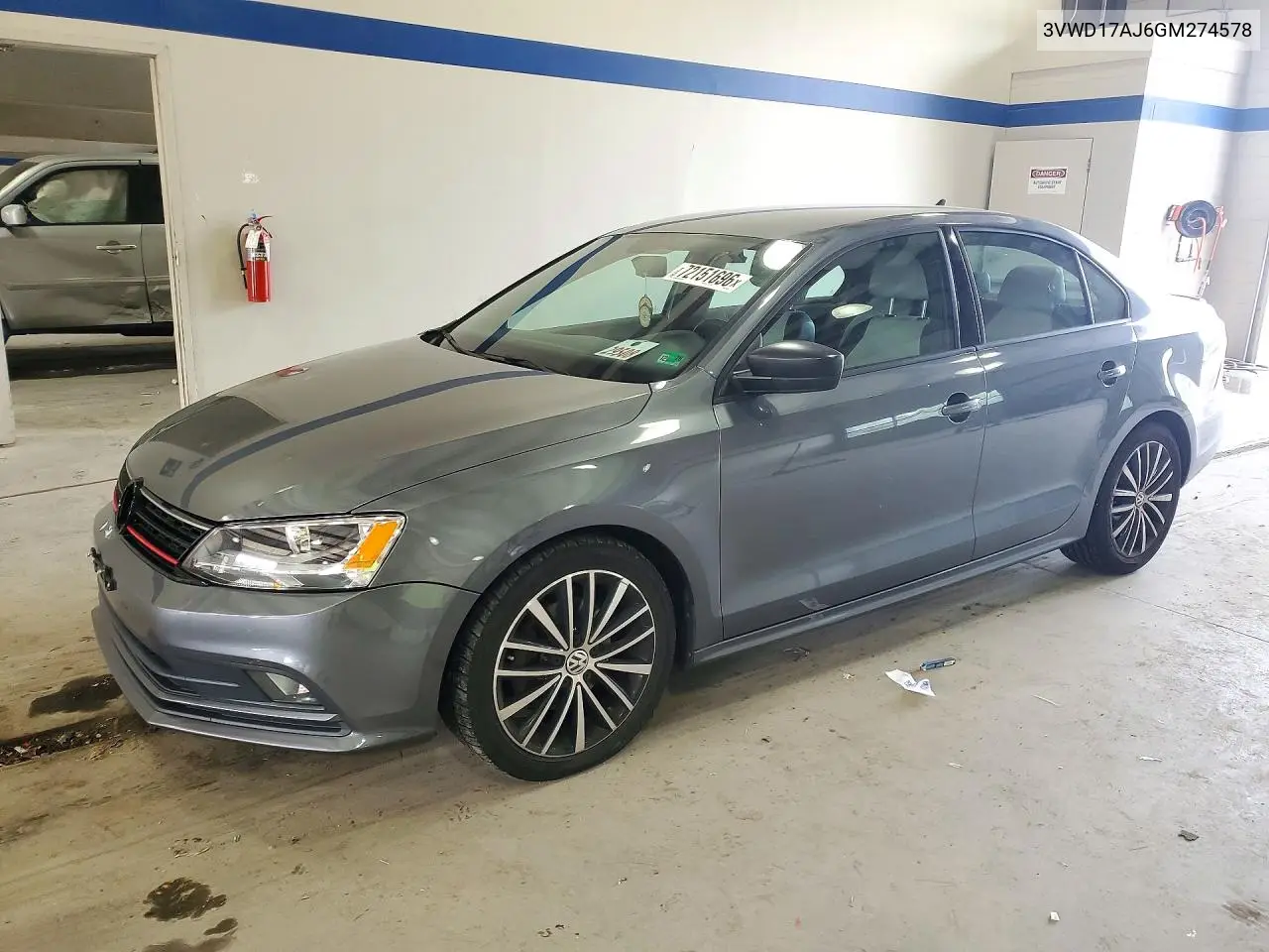 2016 Volkswagen Jetta Sport VIN 3VWD17AJ6GM274578 фото 1