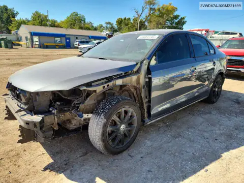 3VWD67AJXGM231699 — 2016 Volkswagen Jetta, Передняя часть, фото до ремонта