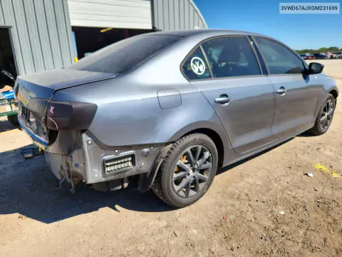 2016 Volkswagen Jetta Se VIN 3VWD67AJXGM231699 фото 3