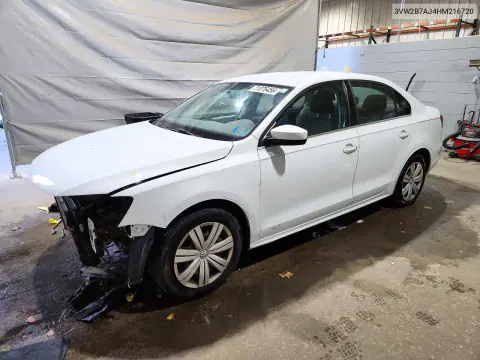 2017 Volkswagen Jetta S VIN 3VW2B7AJ4HM216720 фото 1
