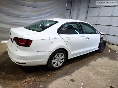2017 Volkswagen Jetta S VIN 3VW2B7AJ4HM216720 фото 3