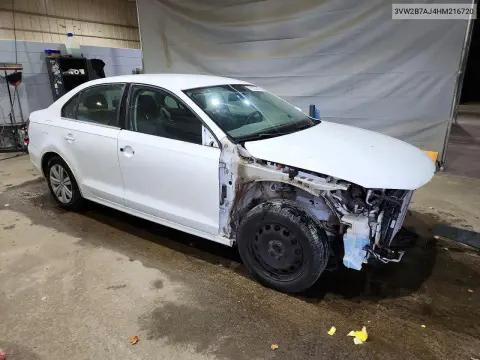 2017 Volkswagen Jetta S VIN 3VW2B7AJ4HM216720 фото 4