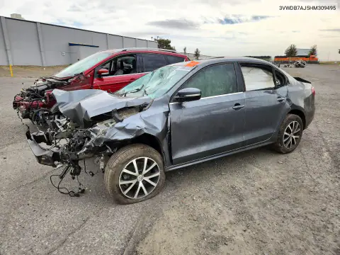 3VWDB7AJ5HM309495 — 2017 Volkswagen Jetta, Повреждения со всех сторон, фото до ремонта