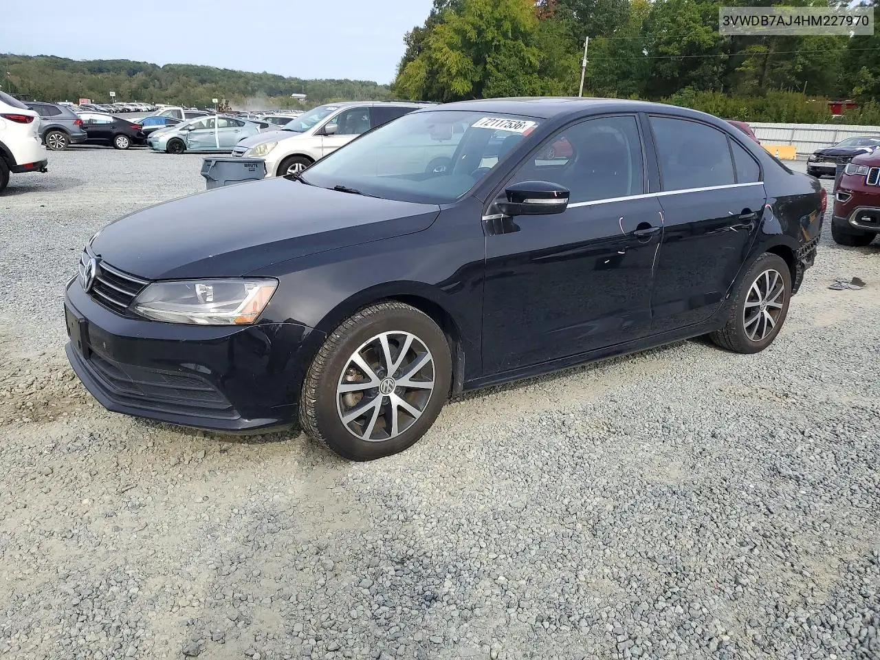 2017 Volkswagen Jetta Se VIN 3VWDB7AJ4HM227970 фото 1