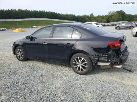 2017 Volkswagen Jetta Se VIN 3VWDB7AJ4HM227970 фото 2