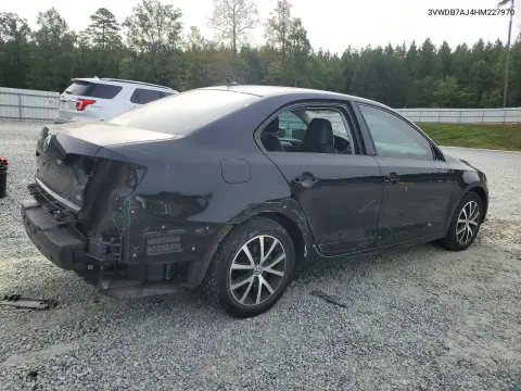 2017 Volkswagen Jetta Se VIN 3VWDB7AJ4HM227970 фото 3
