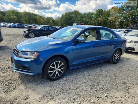 3VWB67AJ7HM342171 — 2017 Volkswagen Jetta, Передняя часть, фото до ремонта