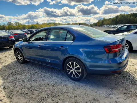 2017 Volkswagen Jetta Se VIN 3VWB67AJ7HM342171 фото 2