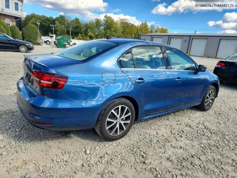 2017 Volkswagen Jetta Se VIN 3VWB67AJ7HM342171 фото 3