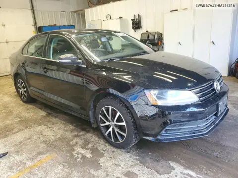 2017 Volkswagen Jetta Se VIN 3VWB67AJ3HM214316 фото 4