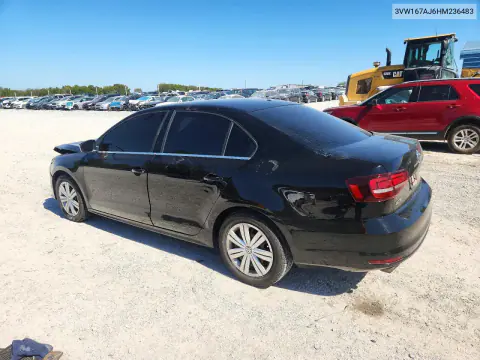 2017 Volkswagen Jetta S VIN 3VW167AJ6HM236483 фото 2