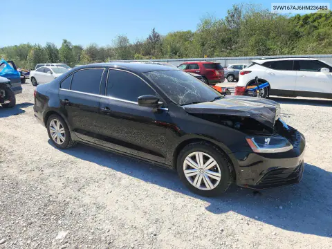2017 Volkswagen Jetta S VIN 3VW167AJ6HM236483 фото 4