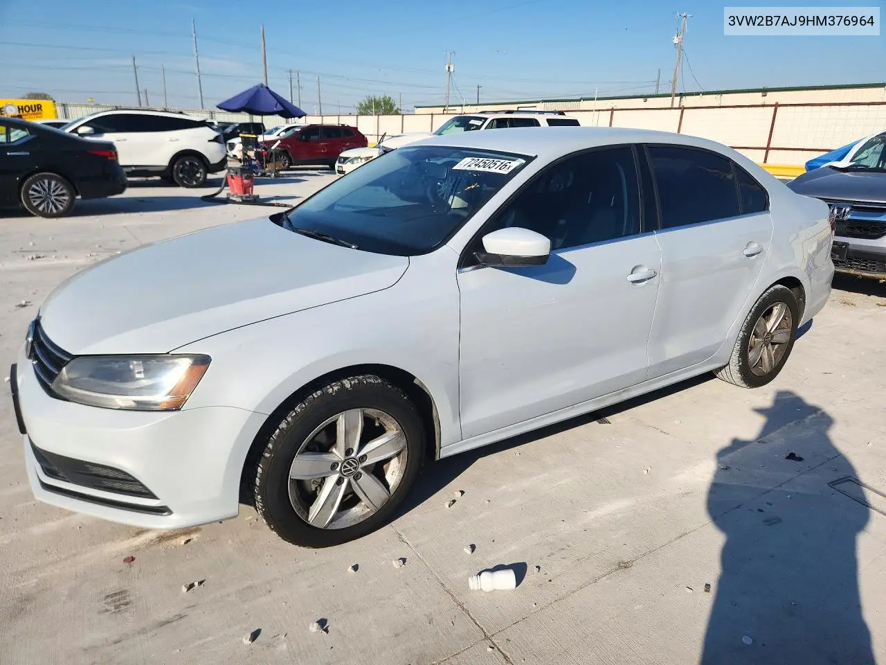 2017 Volkswagen Jetta S VIN 3VW2B7AJ9HM376964 фото 1