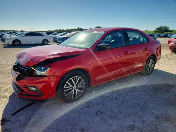 3VWDB7AJ9JM243328 — 2018 Volkswagen Jetta, Передняя часть (Front End), фото до ремонта