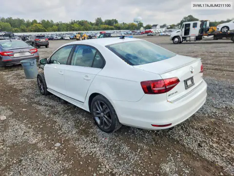 3VWL17AJ8JM211100 — 2018 Volkswagen Jetta, фото 2 с аукциона Copart, Передняя часть
