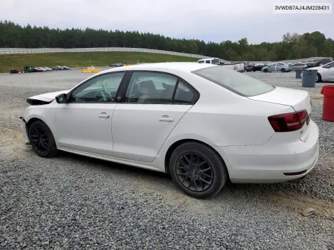 2018 Volkswagen Jetta Se VIN 3VWDB7AJ4JM228431 фото 2