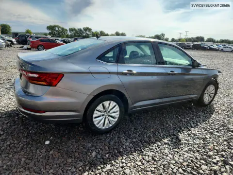 2019 Volkswagen Jetta S VIN 3VWCB7BU0KM128686 фото 3