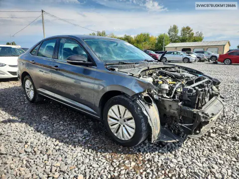 2019 Volkswagen Jetta S VIN 3VWCB7BU0KM128686 фото 4